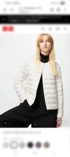 新品タグ付き★ユニクロパフテックコンパクトジャケットMサイズ★ホワイト