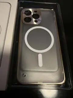 iPhone13プロ用ケース MagSafe対応 ゴールド