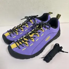 【極美品】KEEN ジャスパー 26.5cm パープル×イエロー 替え紐付き