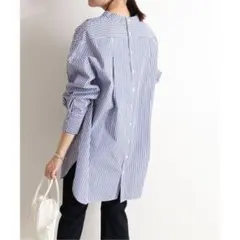 SLOBE IENA  80タイプライターノーカラーチュニックシャツ SLOBE IENA（スローブイエナ）の「80タイプライターノーカラー