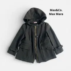 美品Max&Co. フーテッド ジャケット ウール100% コート 2way 黒