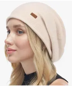 レディース 冬用 ニットビーニー帽