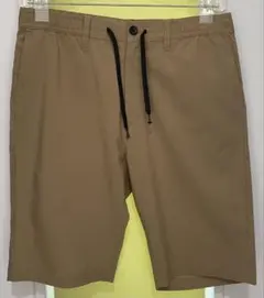 【THE SHOP TK】メンズ ハーフパンツ L ベージュ ウエストゴム 紐のサムネイル