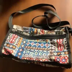 レスポートサック ショルダーバッグ幾何学模様