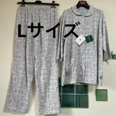新品 MINTON ミントン 高級小花プリントパジャマ「Mサイズ・七分袖」②