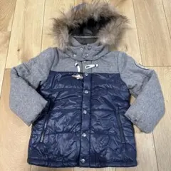 hitch-hiker ダウンコート グレー/ネイビー