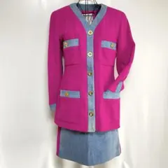 CHANEL スーツ ビンテージ ヴィンテージ セットアップ サーモンピンク 