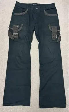 ブーツカット Y2K グランジ パンク V系 黒