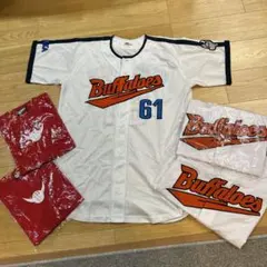 オリックスバファローズ T-岡田選手 実使用近鉄復刻ユニフォーム上下
