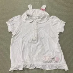 【100】クーラクール　うさ耳　いちご　ブラウス　半袖