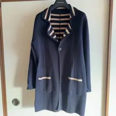 ローラアシュレイ　リバーシブル　ニットジャケット