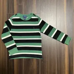 POLO RALPH LAUREN 長袖カットソー 3/3T ボーダー　リブ