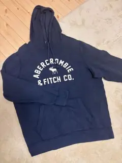 Abercrombie & Fitch プルオーバー パーカー ネイビー XXL