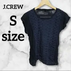 J.CREW 【S】 ネイビー 半袖 Tシャツ シンプル 大人カジュアル 希少