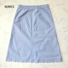 NIMES ニーム スカート S~M ストライプ Aライン ひざ丈 爽やかのサムネイル