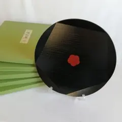 未使用】5枚組 象彦 半月膳 京の漆芸 平安象彦 漆器 盆 アンティーク 5