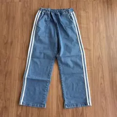 サイドライン デニムパンツ　140㎝のサムネイル