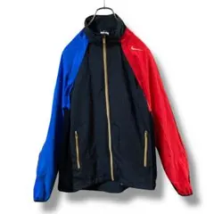 ま*ん様 NIKE ナイキ デタッチャブルジャケット マルチカラー 金ロゴ刺繍