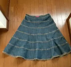 TO BE CHIC トゥービーシック デニムスカート ミディアム丈