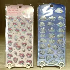 ☆キャンドゥ ぷくっとシール マイメロディ＆シナモロール