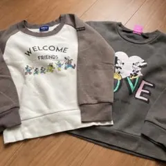 Disney WELCOME FRIENDS トレーナー 110 2枚