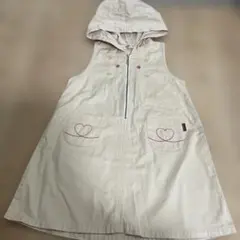 110cm ブランシェス　フード付きジャンパースカート　美品☆