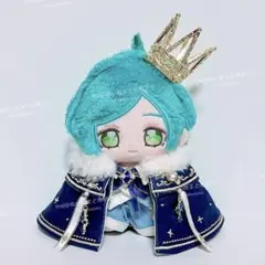 10〜12cm ぬい服 いつぬい 王冠・マント付き！王子様服4点セット（青）