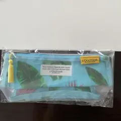 非売品　ロクシタン　ノベルティーポーチ　夏　メッシュ　筆箱にも　トロピカル