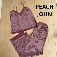 PEACH JOHN サテン花柄ルームウェア Sサイズ