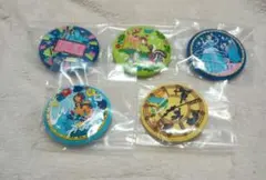 【新品未使用】ディズニー 刺繍缶バッジ 第2弾　5個セット