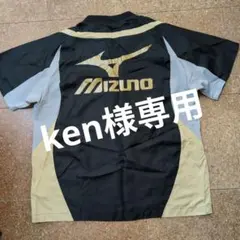 Mizuno 半袖ピステ　Sサイズ 黒/金