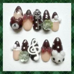 ネイルチップ ウィッシュコア 平成女児 フェアリーグランジ 森ガール くま