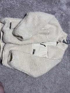 FIRST DOWN フリースジャケット ホワイト