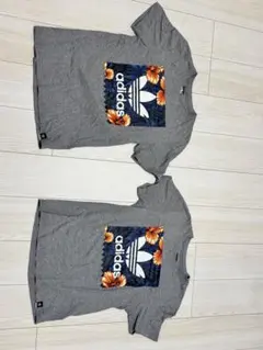adidas フラワープリント Tシャツ M