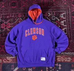 狛*座様 USA古着 カレッジロゴ プルオーバー パーカー パープル XL