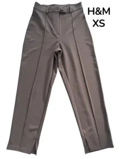 新品同様 H&M XS 美脚 ハイウエスト スラックス｜スリット入り｜きれいめ