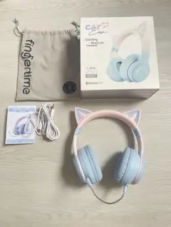 猫耳ヘッドホン 水色ピンク ベッドセットのサムネイル