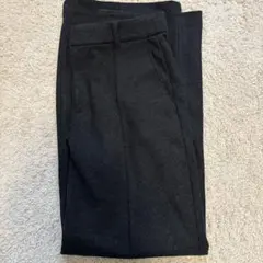 ユニクロ ブラッシュドジャージーワイドパンツ　丈長め