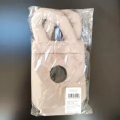 スタバ *ボトルショルダーバッグ ファー ベージュ*°