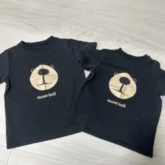 mont-bell クマの顔 Tシャツ 2枚セット90cm 100cm