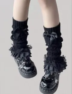 た*ら様 SHEIN レッグカバー 黒のサムネイル