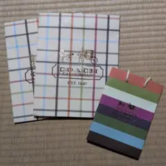 COACH ショップ袋 チェック柄 ストライプ柄のサムネイル