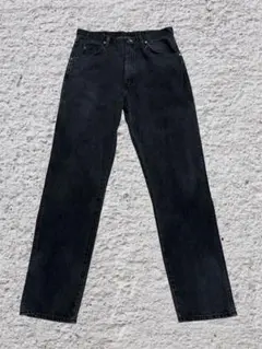 希少 ビッグサイズ ラングラー ブラックデニムパンツ バギー パンツ 