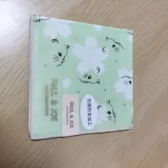 PAUL & JOE 花柄ハンカチ ネコ