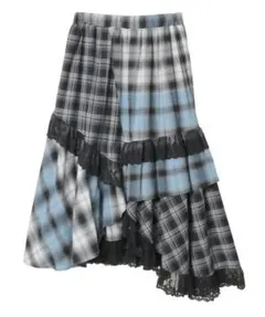 新作 新品 Candy Stripper LACE CHECK SKIRTのサムネイル