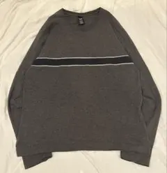 【90s〜00s】OLD GAP グレー ライン　長袖カットソー