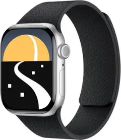 Apple Watch用シリコンバンド スターライトxブラック