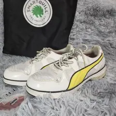 【初心者◎】PUMA ゴルフシューズ スパイク・専用袋付 23.5cmのサムネイル