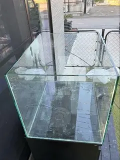 ☆美品☆【メーカー不明】600オーバーフローガラス水槽 排水管付き