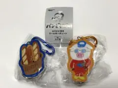 パンどろぼう カラビナ付きリールキーチェーン　2点